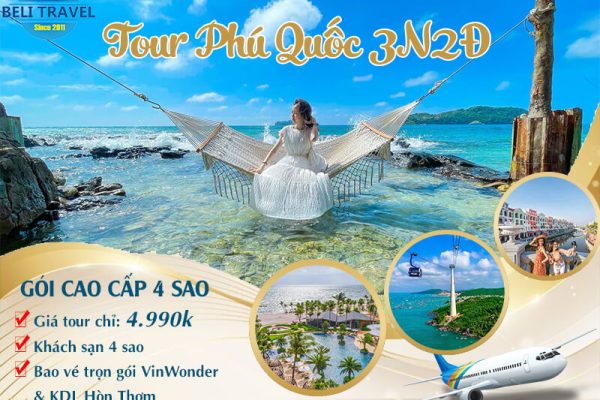 Tour du lịch Phú Quốc 3N2Đ cao cấp tiêu chuẩn 4 sao